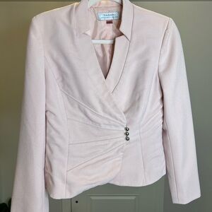 Tahari Pink Blazer Tailored Suit Jacket